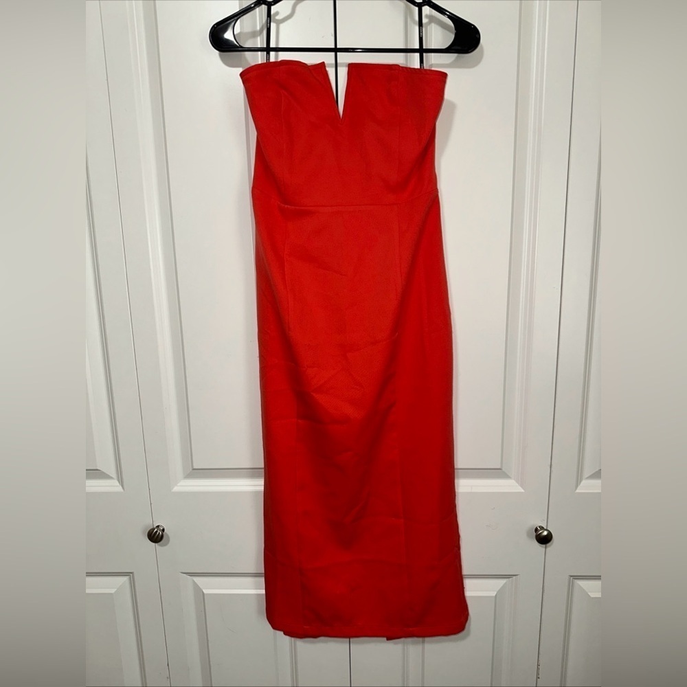Forever 21 Lightweight Strapless Bodycon Midi Dress S NWT